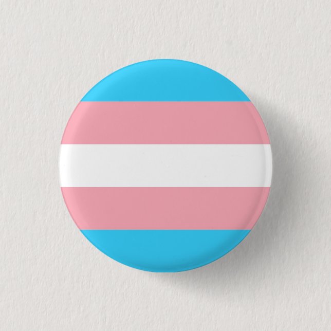 Tansgender pride! 3 cm round badge (Front)
