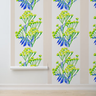 Tansy on a wallpaper