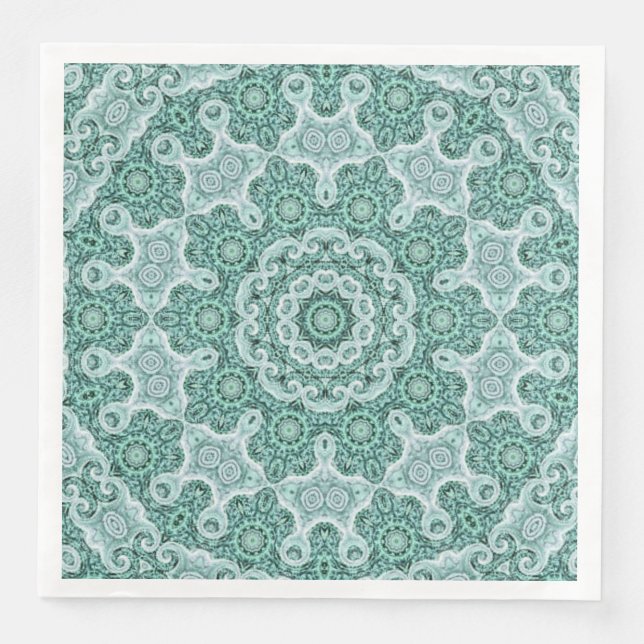 Tantalising in teal napkin (Front)