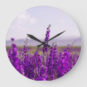 tantalising lavender field large clock