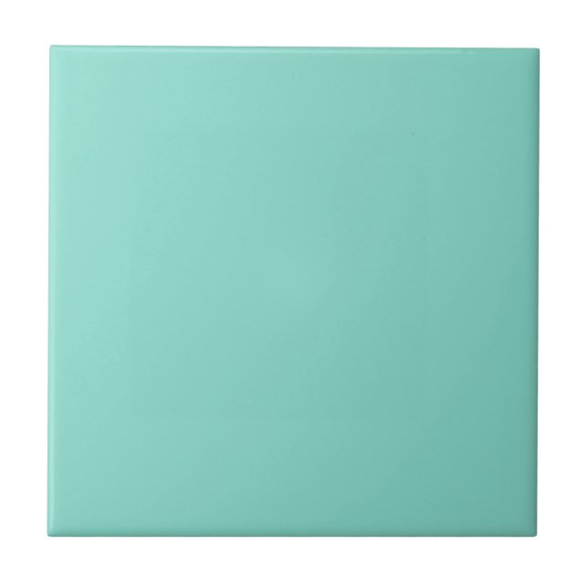 Tantalising Turquoise Teal Square Kitchen and Bath Ceramic Tile (Front)