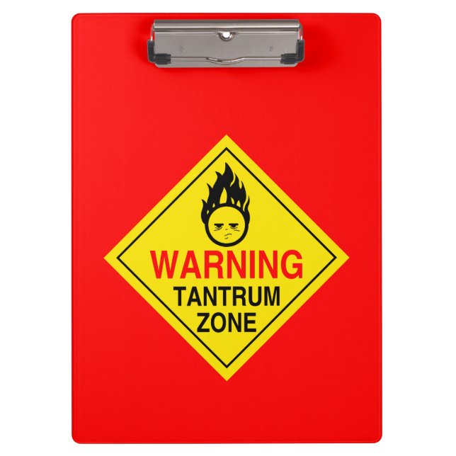 Tantrum Zone Clipboard (Front)
