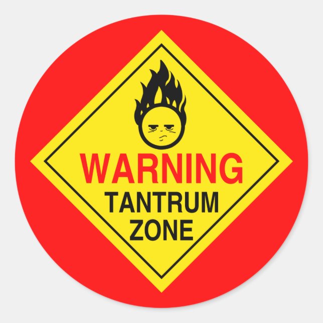 Tantrum Zone Stickers (Front)