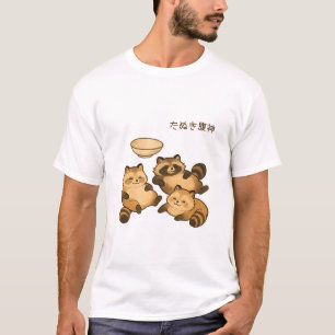 Tanuki Belly God Cute Japanese Raccoon Dog T-Shirt