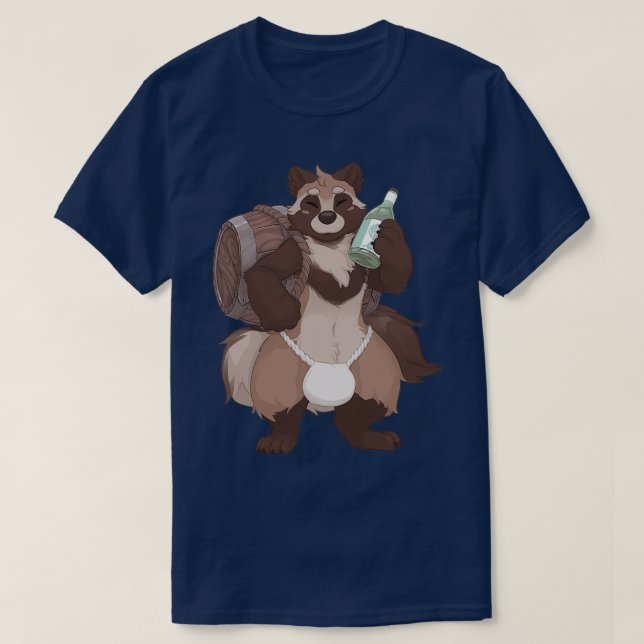 Tanuki Brew Fundoshi 1 T-Shirt (Design Front)