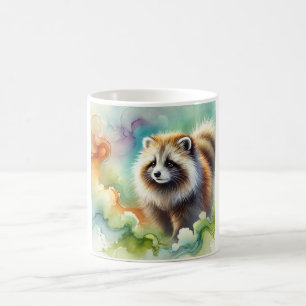 Tanuki in Nature 230924AREF118 - Watercolor Coffee Mug