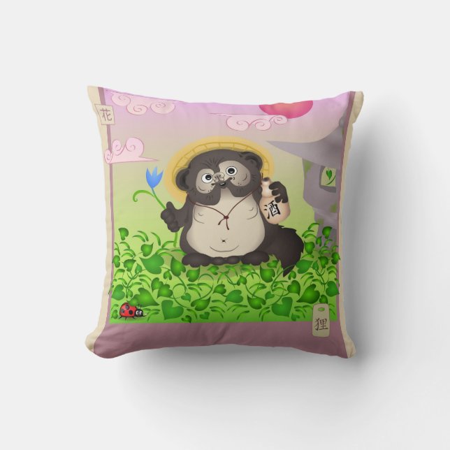 Tanuki pillow (Front)