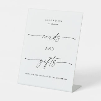 TANYA | Cards & Gifts Pedestal Wedding Sign