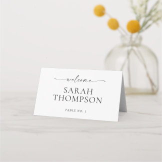 TANYA Folded Wedding Place Card Escort Card