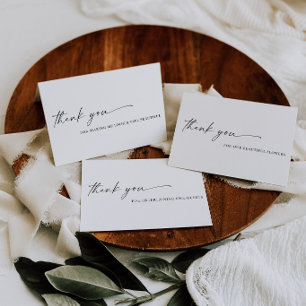 TANYA Personalised folded vendor thank you cards