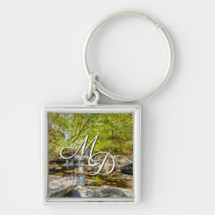 Tanyard Creek Waterfall In The Fall Keychain