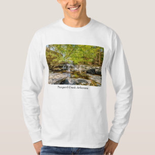 Tanyard Creek Waterfall In The Fall Long Sleeve T-Shirt