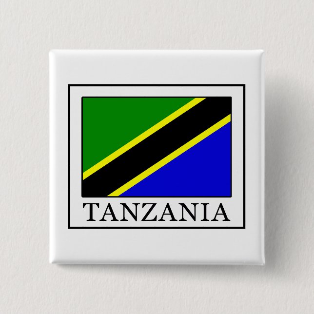 Tanzania 15 Cm Square Badge (Front)