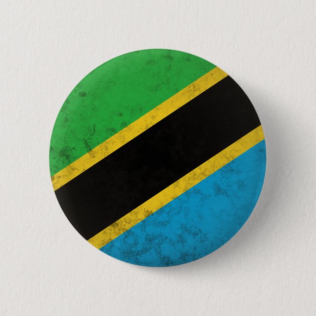 Tanzania 6 Cm Round Badge (Front)