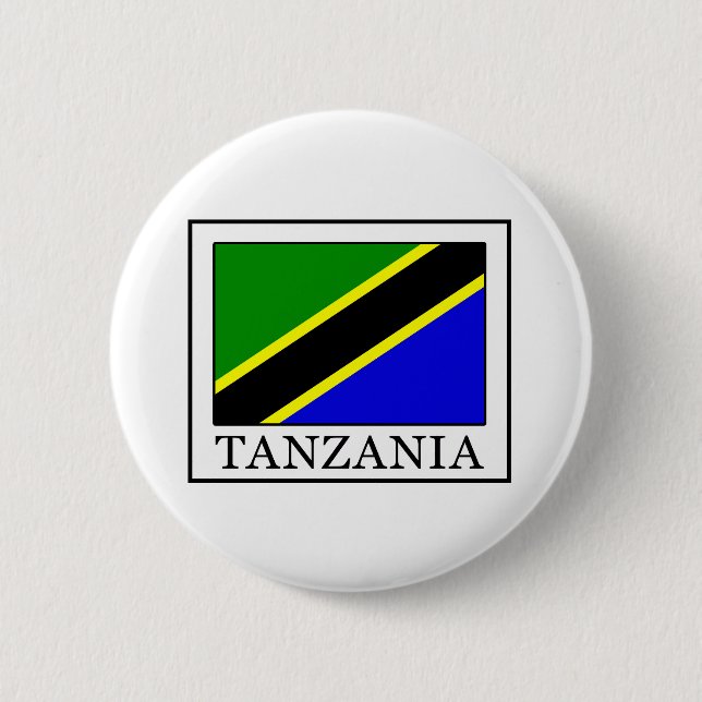 Tanzania 6 Cm Round Badge (Front)