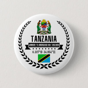 Tanzania 6 Cm Round Badge