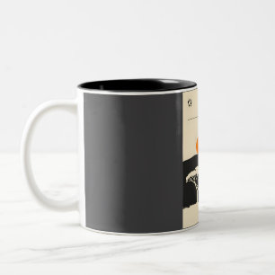 Tanzania Africa Book Cover Travel Poster  Two-Tone Coffee Mug