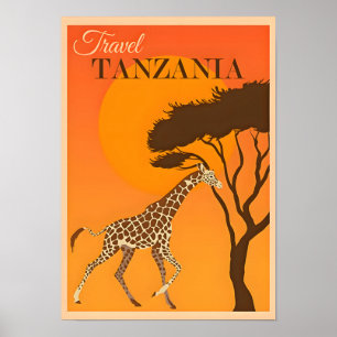 Tanzania-Africa Travel Poster