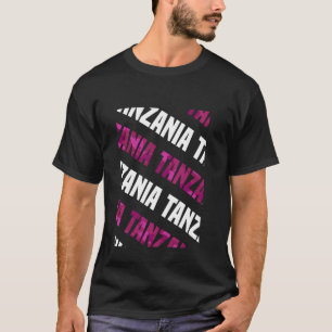 Tanzania Camo Pattern Pink Camouflage T-Shirt