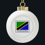 Tanzania Ceramic Ball Christmas Ornament<br><div class="desc">Tanzania</div>