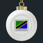 Tanzania Ceramic Ball Christmas Ornament<br><div class="desc">Tanzania</div>