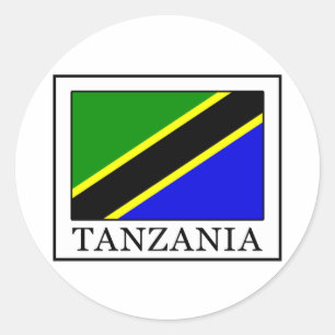 Tanzania Classic Round Sticker