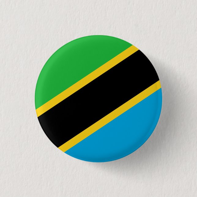 Tanzania Flag 3 Cm Round Badge (Front)