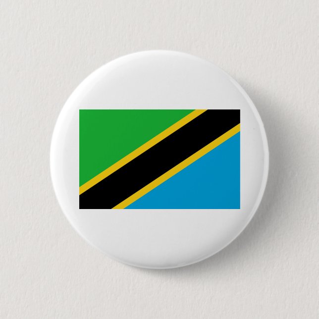 Tanzania Flag 6 Cm Round Badge (Front)