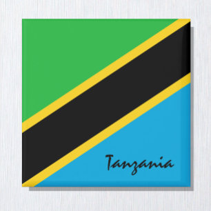 Tanzania flag & Africa holiday/sports fans Magnet
