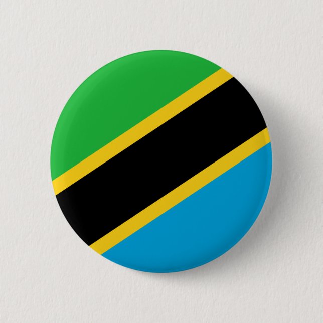 Tanzania Flag Button (Front)