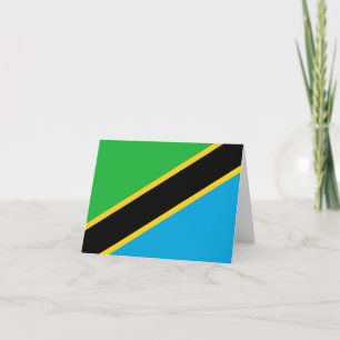 Tanzania Flag Card