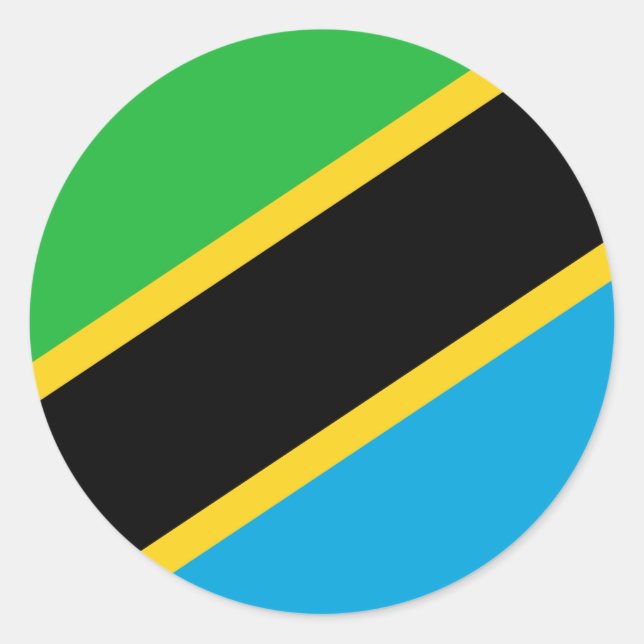 Tanzania Flag Classic Round Sticker (Front)