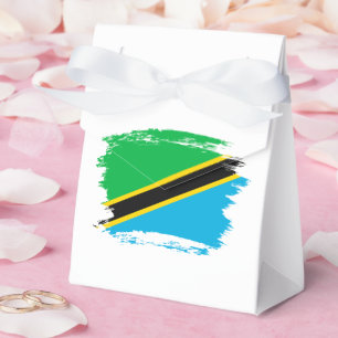 Tanzania flag favour box