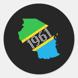 Tanzania Flag Independence Day  Classic Round Sticker