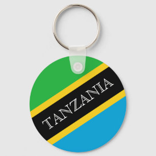 tanzania flag key ring