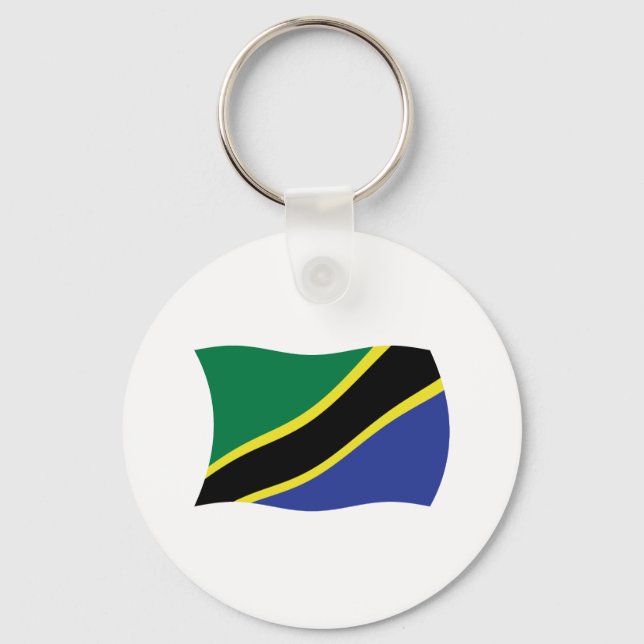 Tanzania Flag Keychain (Front)
