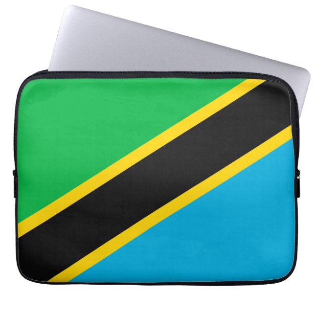 Tanzania flag laptop sleeve (Front)