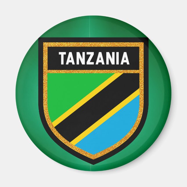 Tanzania Flag Magnet (Front)
