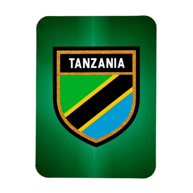 Tanzania Flag Magnet (Vertical)
