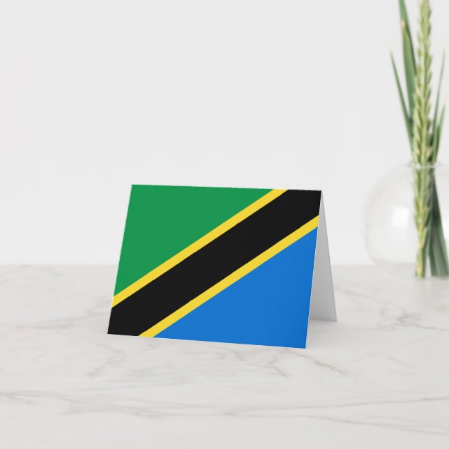 Tanzania Flag Notecard (Front)