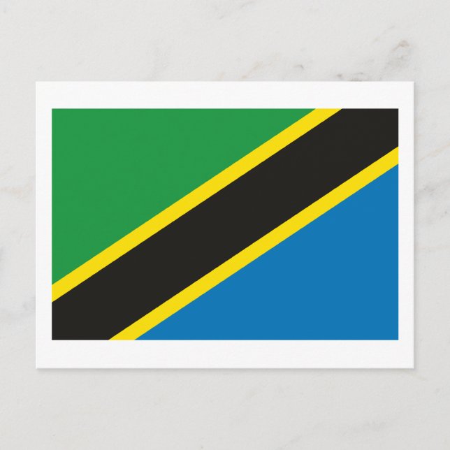 Tanzania Flag Postcard (Front)