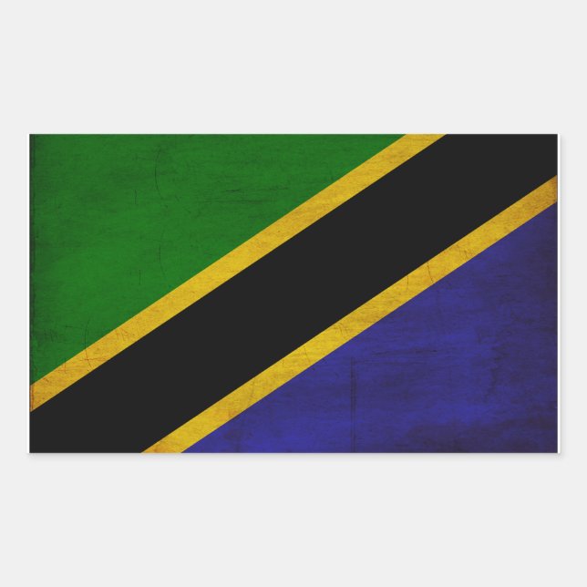 Tanzania Flag Rectangular Sticker (Front)