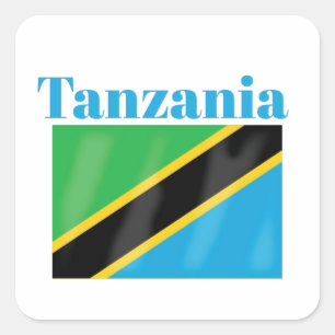 Tanzania Flag Square Sticker