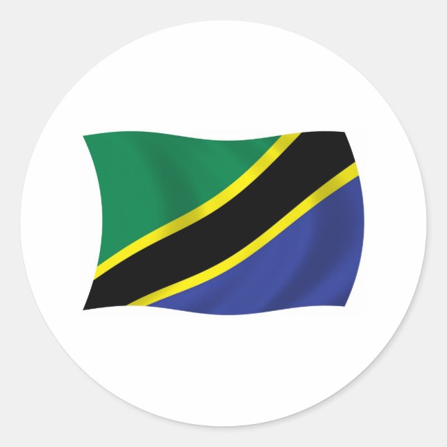 Tanzania Flag Sticker (Front)