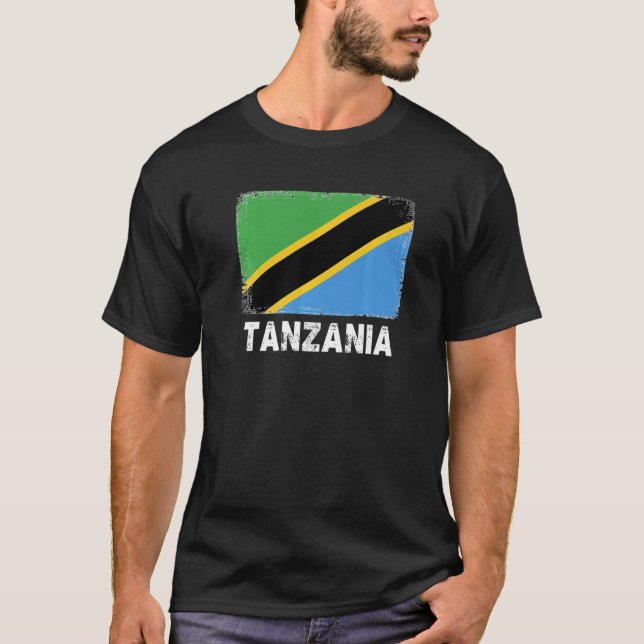 Tanzania Flag  Support Tanzanian People Women Men T-Shirt (Front)