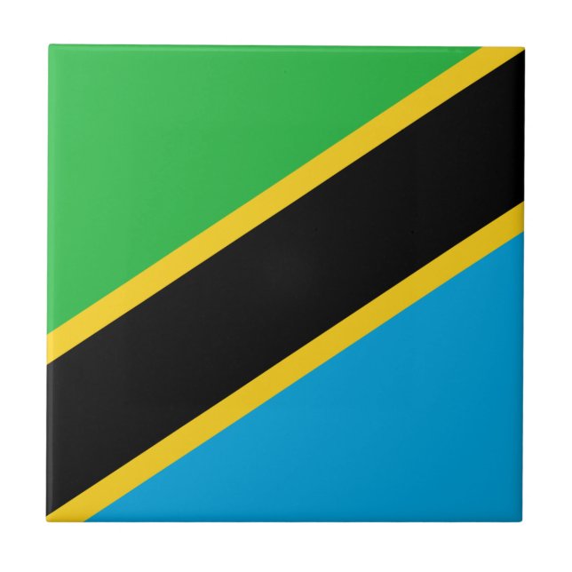 Tanzania Flag Tile (Front)