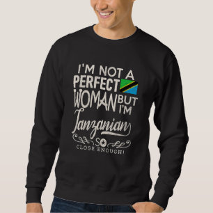 Tanzania Flag Woman Tanzanian Pride Souvenir Sweatshirt