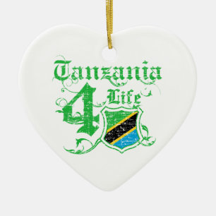 Tanzania for life ceramic ornament