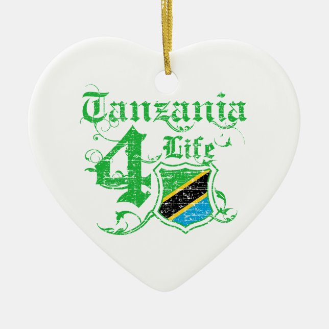 Tanzania for life ceramic ornament (Front)