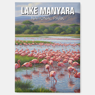 Tanzania Lake Manyara National Park Flamingos Magnet